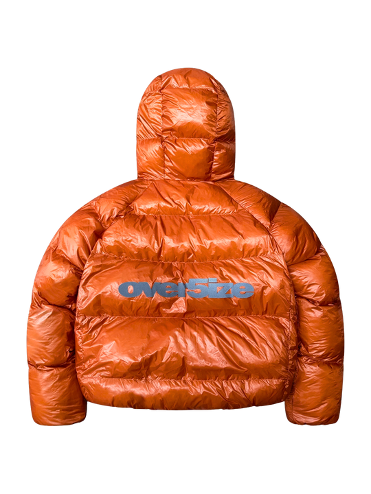 OVER5IZE "DUO" REVERSIBLE PUFFER JACKET ORANGE & GREY