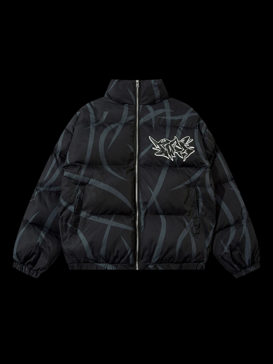 OVER5IZE "fallen" PUFFER JACKET BLACK