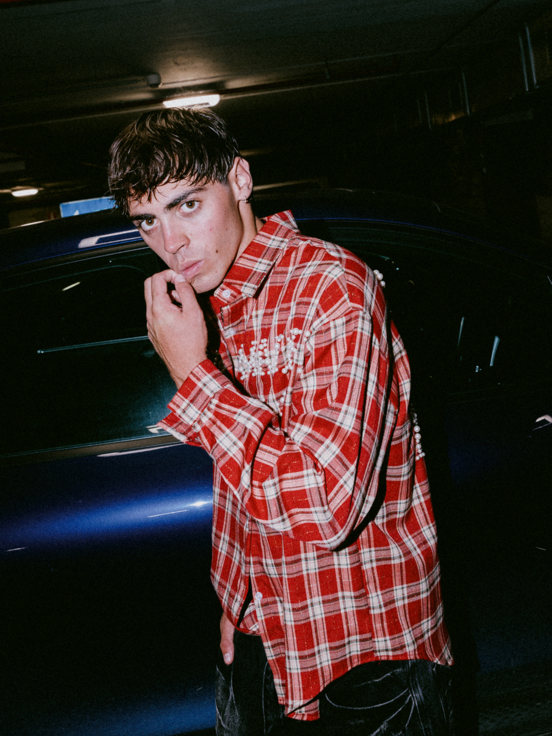 OVER5IZE "spore" SHIRT FIRE RED