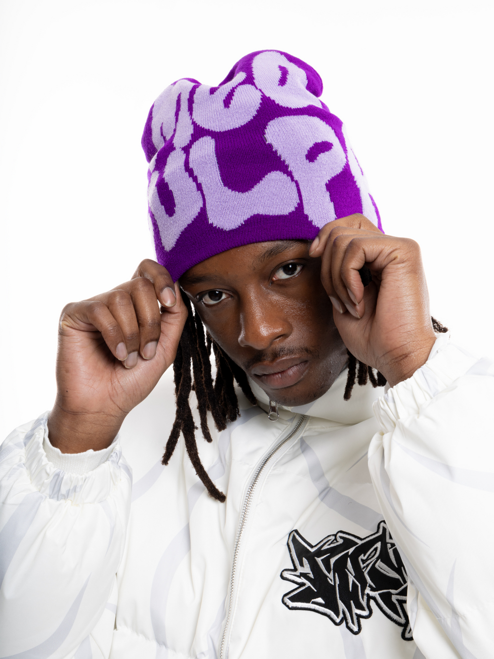 OVER5IZE "outlaw" BEANIE PURPLE