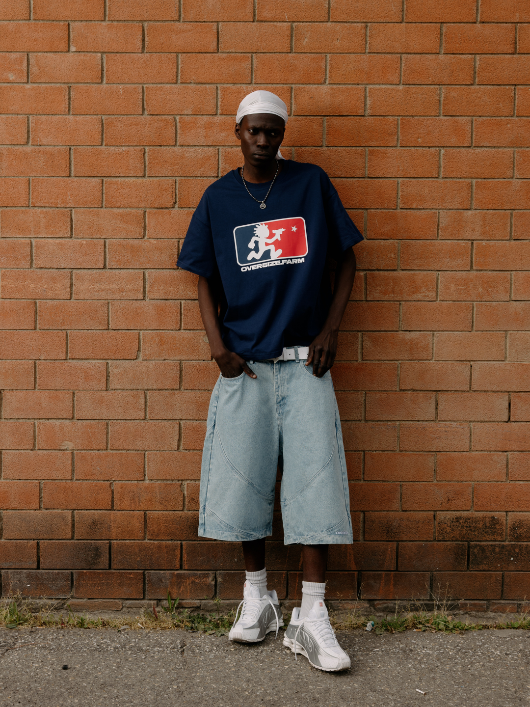 OVER5IZE "struct" JORTS LIGHT BLUE