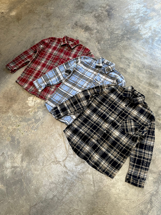 OVER5IZE "shelter" OVERSHIRT ASH BROWN