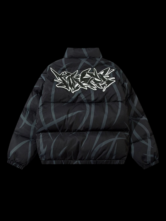 OVER5IZE "fallen" PUFFER JACKET BLACK