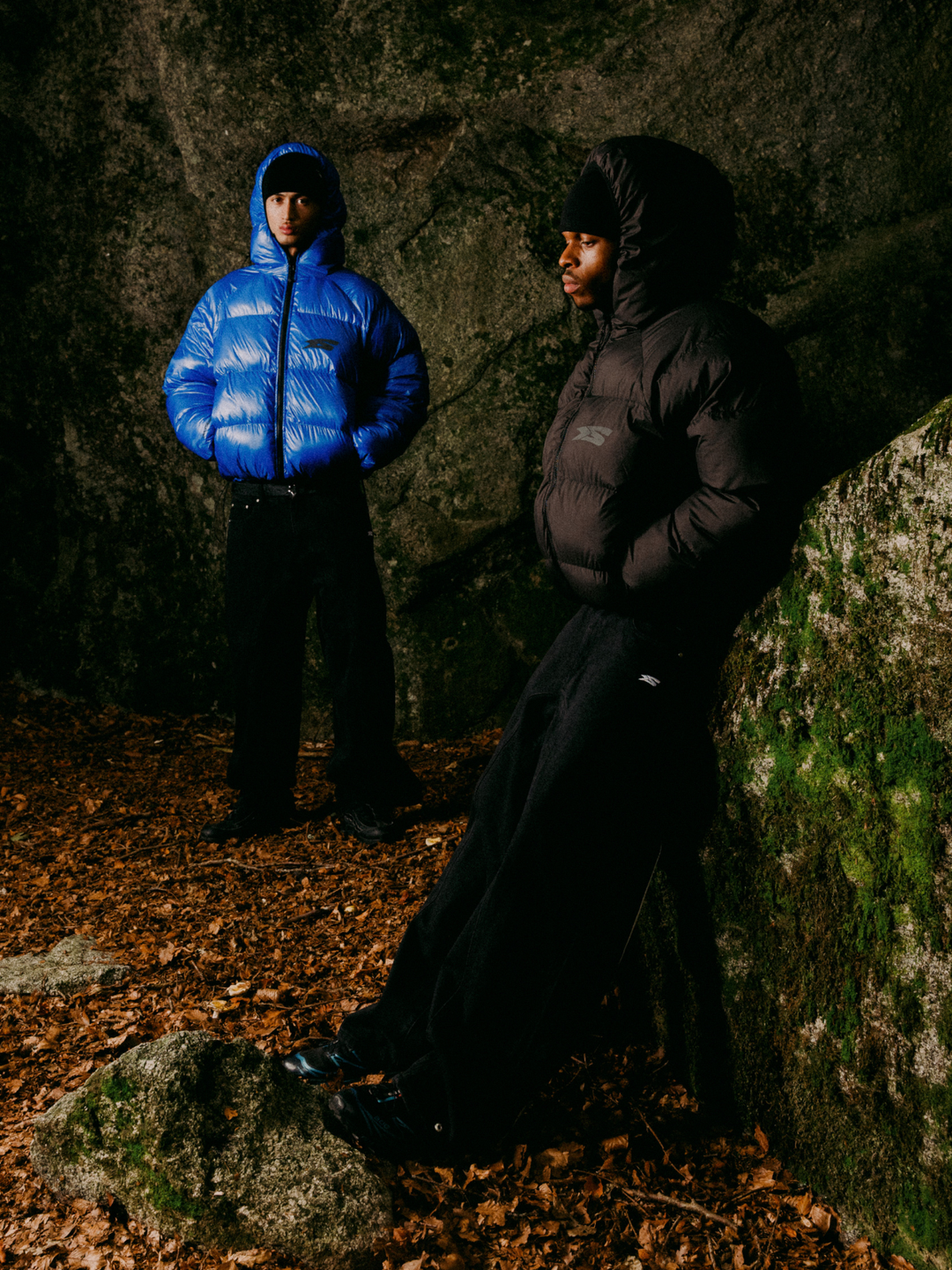 OVER5IZE "DUO" REVERSIBLE PUFFER JACKET BLUE & BLACK