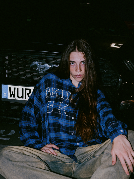 OVER5IZE "spore" SHIRT MIDNIGHT BLUE