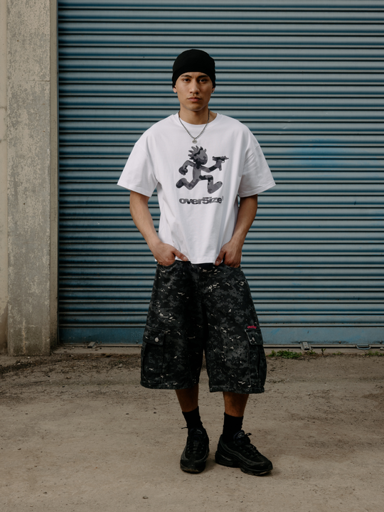 OVER5IZE "kid" TEE WHITE