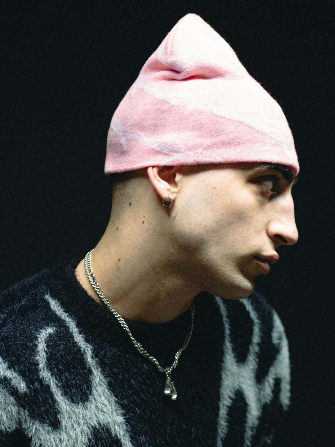 OVER5IZE "bleakness" BEANIE PINK