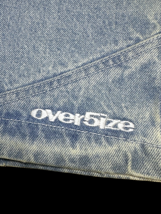 OVER5IZE "struct" JORTS LIGHT BLUE