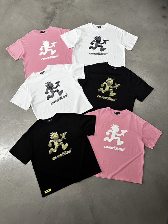 OVER5IZE "kid" TEE WHITE