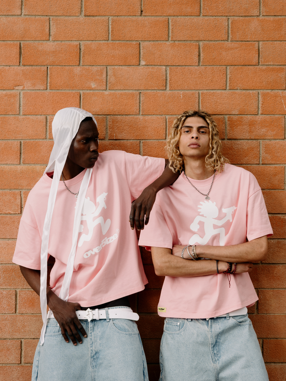 OVER5IZE "kid" TEE PINK