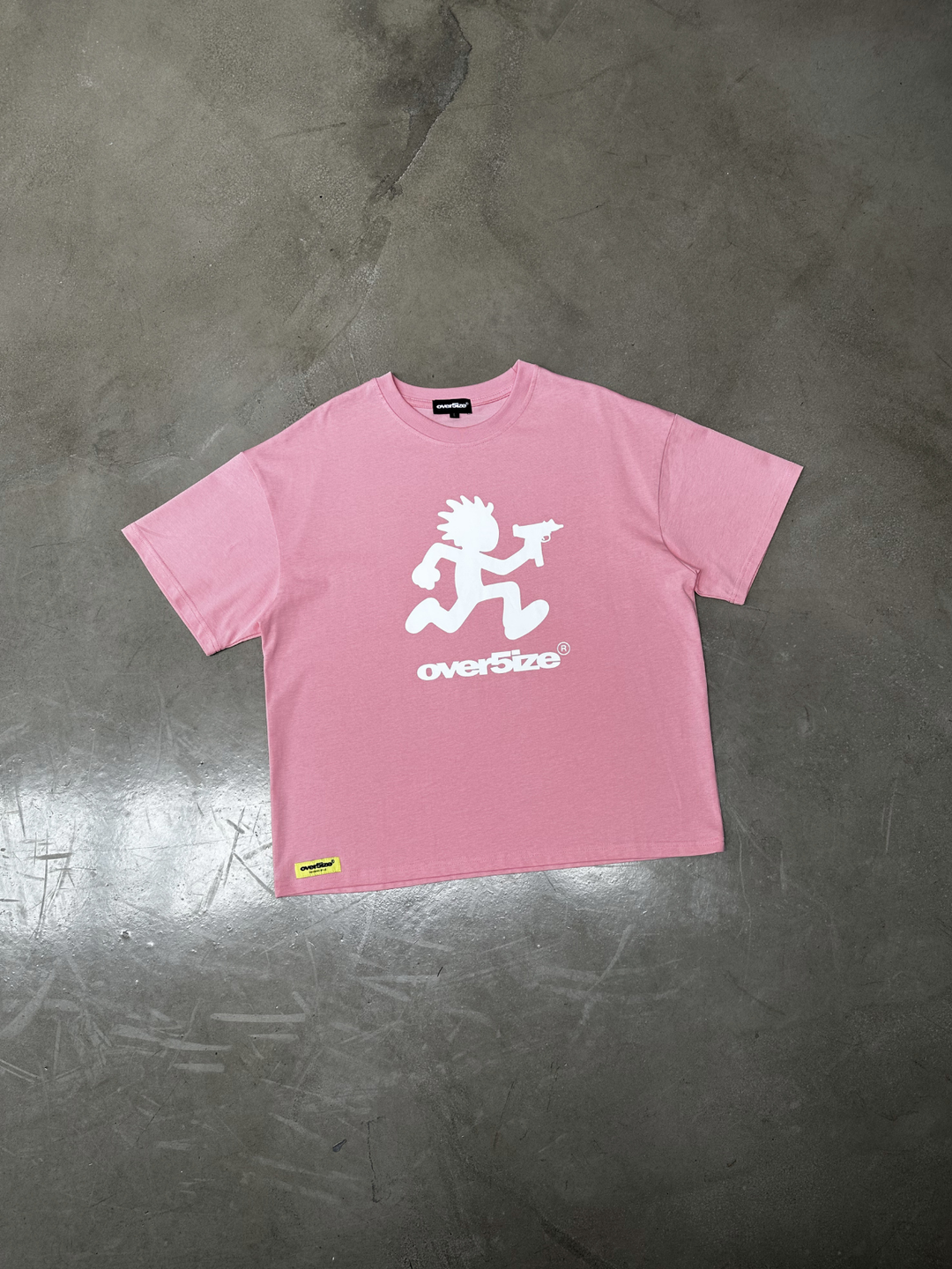 OVER5IZE "kid" TEE PINK