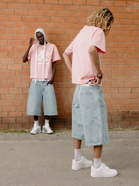 OVER5IZE "kid" TEE PINK