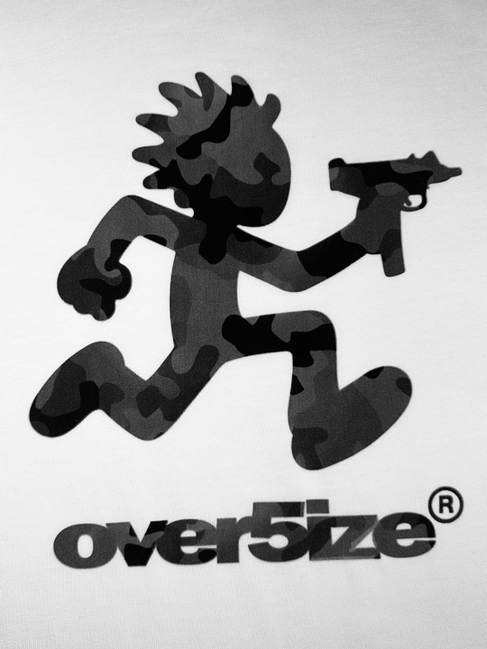 OVER5IZE "kid" TEE WHITE