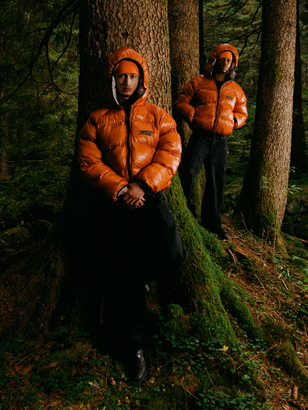 OVER5IZE "DUO" REVERSIBLE PUFFER JACKET ORANGE & GREY