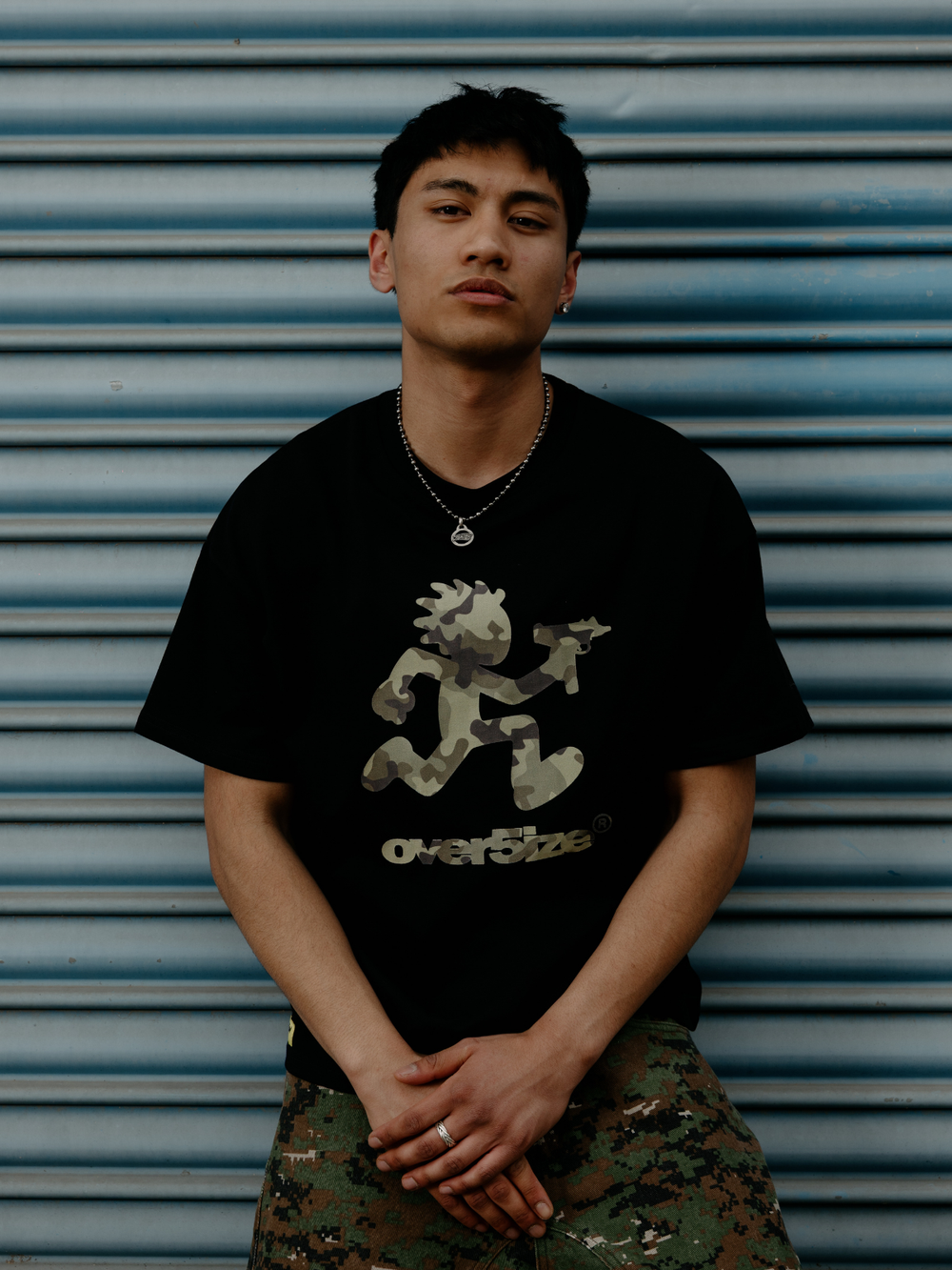 OVER5IZE "kid" TEE BLACK