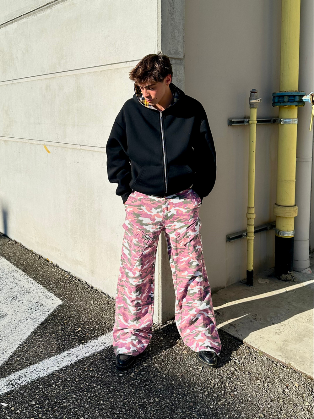 OVER5IZE "rupture" CAMO JEANS