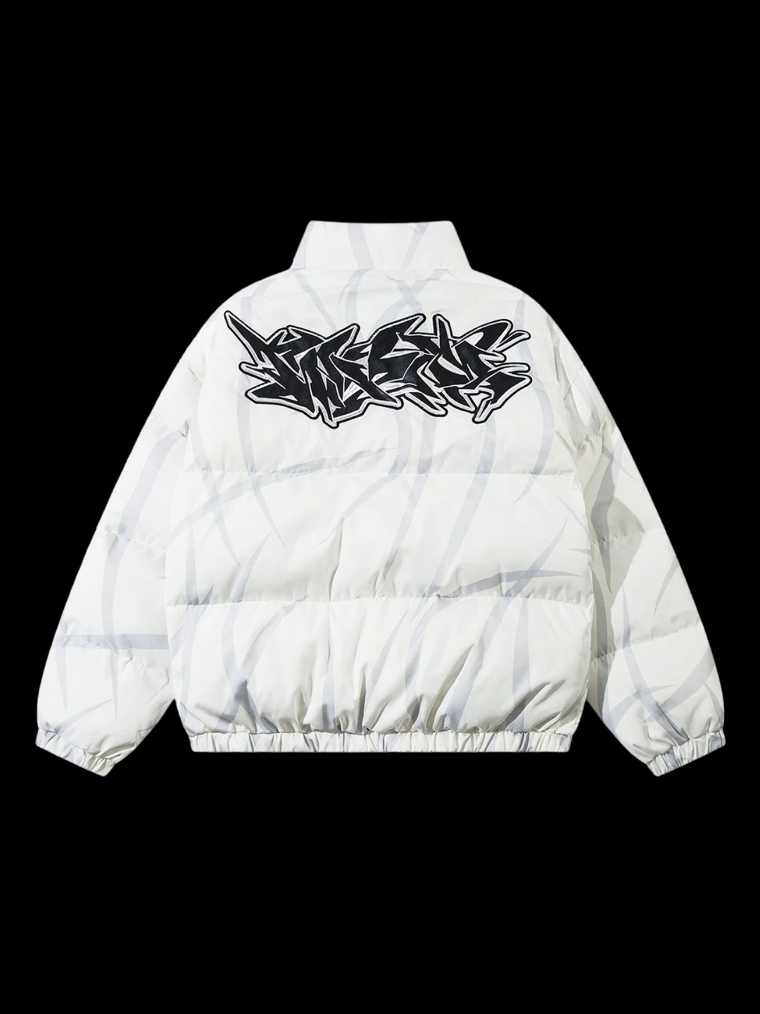 OVER5IZE "fallen" PUFFER JACKET WHITE