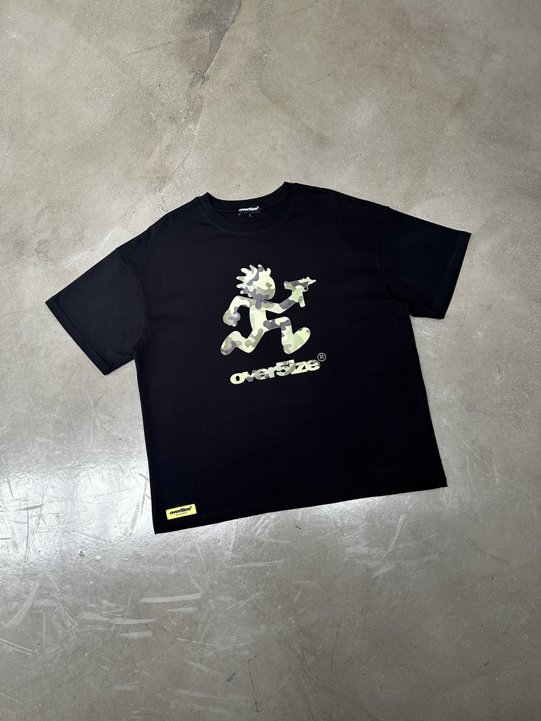 OVER5IZE "kid" TEE BLACK