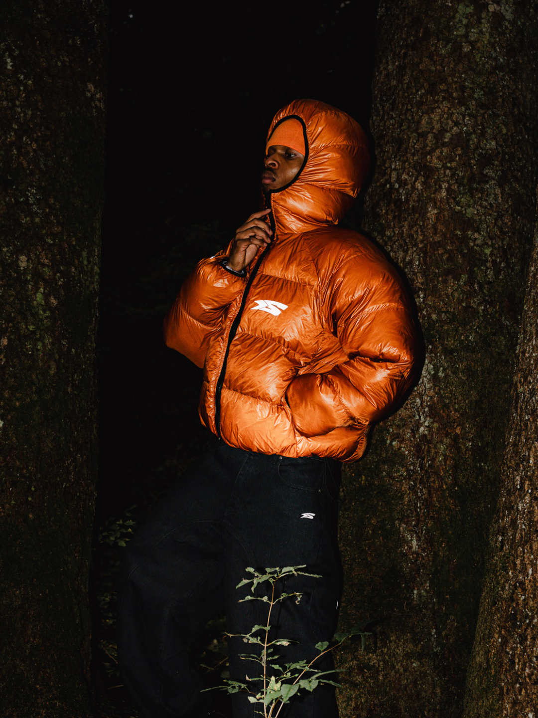 OVER5IZE "DUO" REVERSIBLE PUFFER JACKET ORANGE & GREY