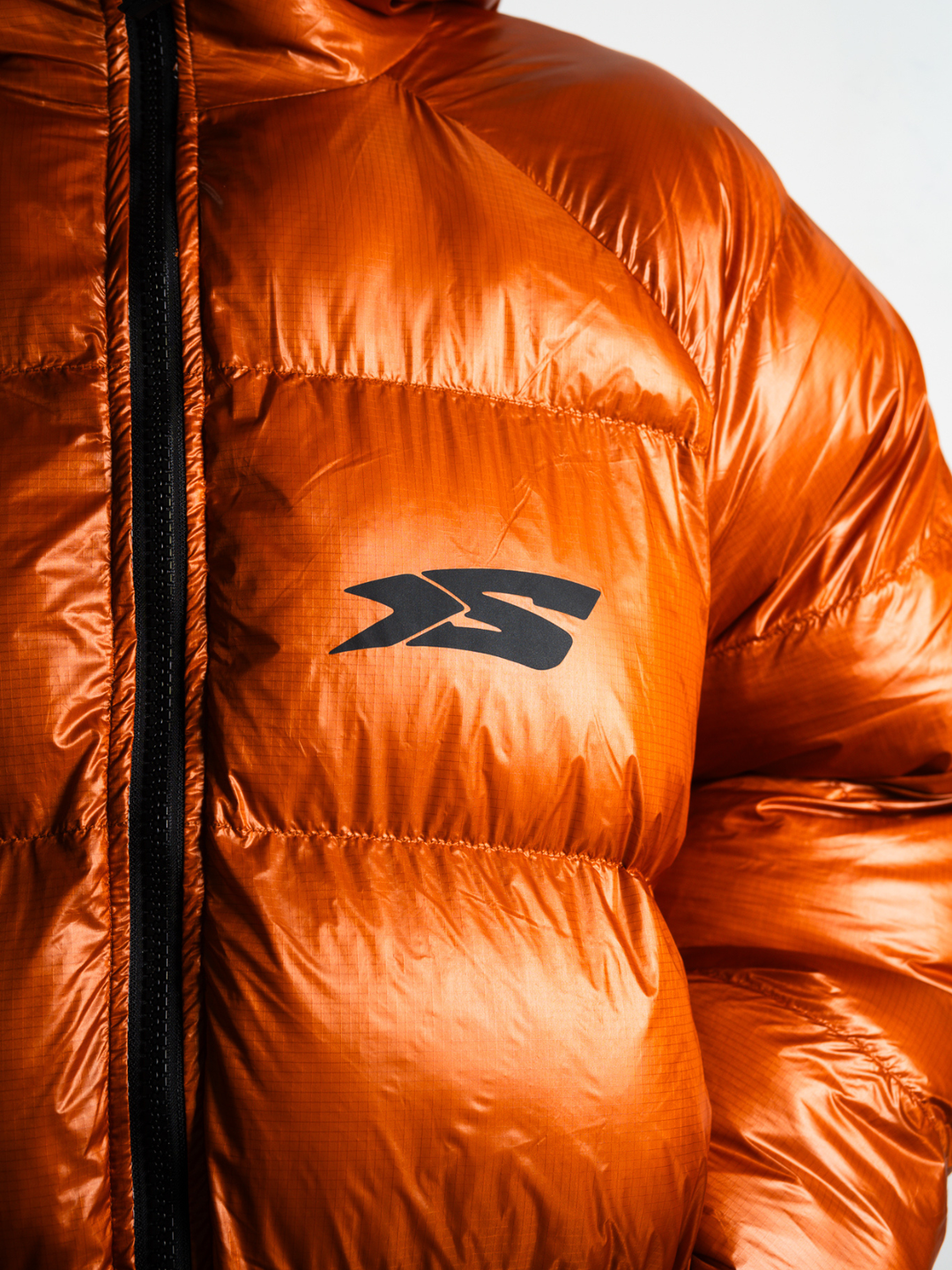 OVER5IZE "DUO" REVERSIBLE PUFFER JACKET ORANGE & GREY