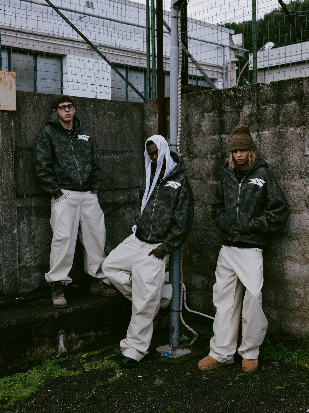 OVER5IZE "Fifty5" ZIP HOODIE IDENTITY CAMO