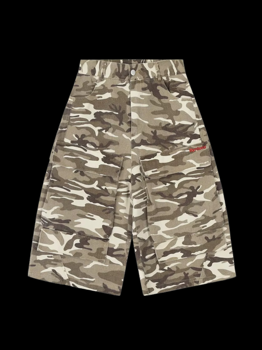 OVER5IZE "envy" JORTS CAMO