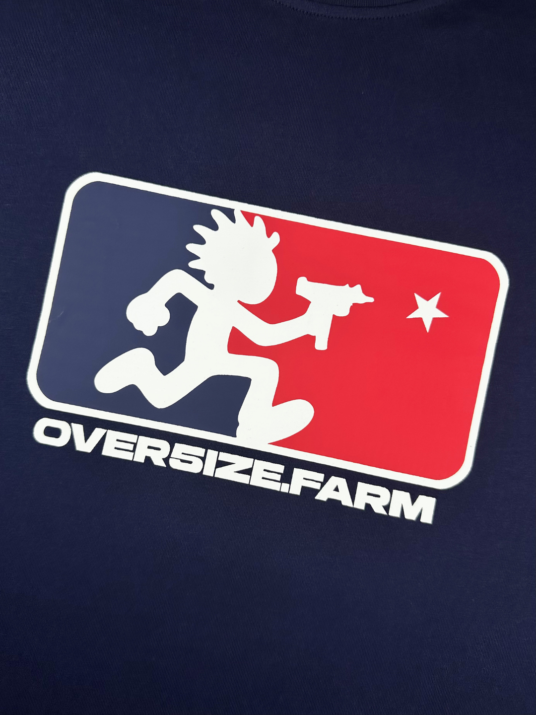 OVER5IZE "major" TEE NAVY BLUE