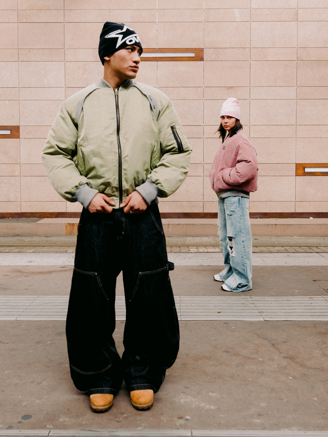 OVER5IZE "concrete" JEANS