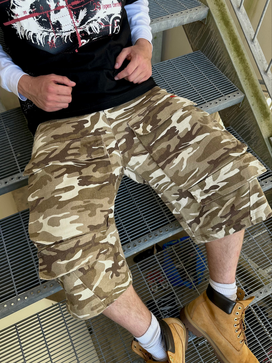 OVER5IZE "envy" JORTS CAMO