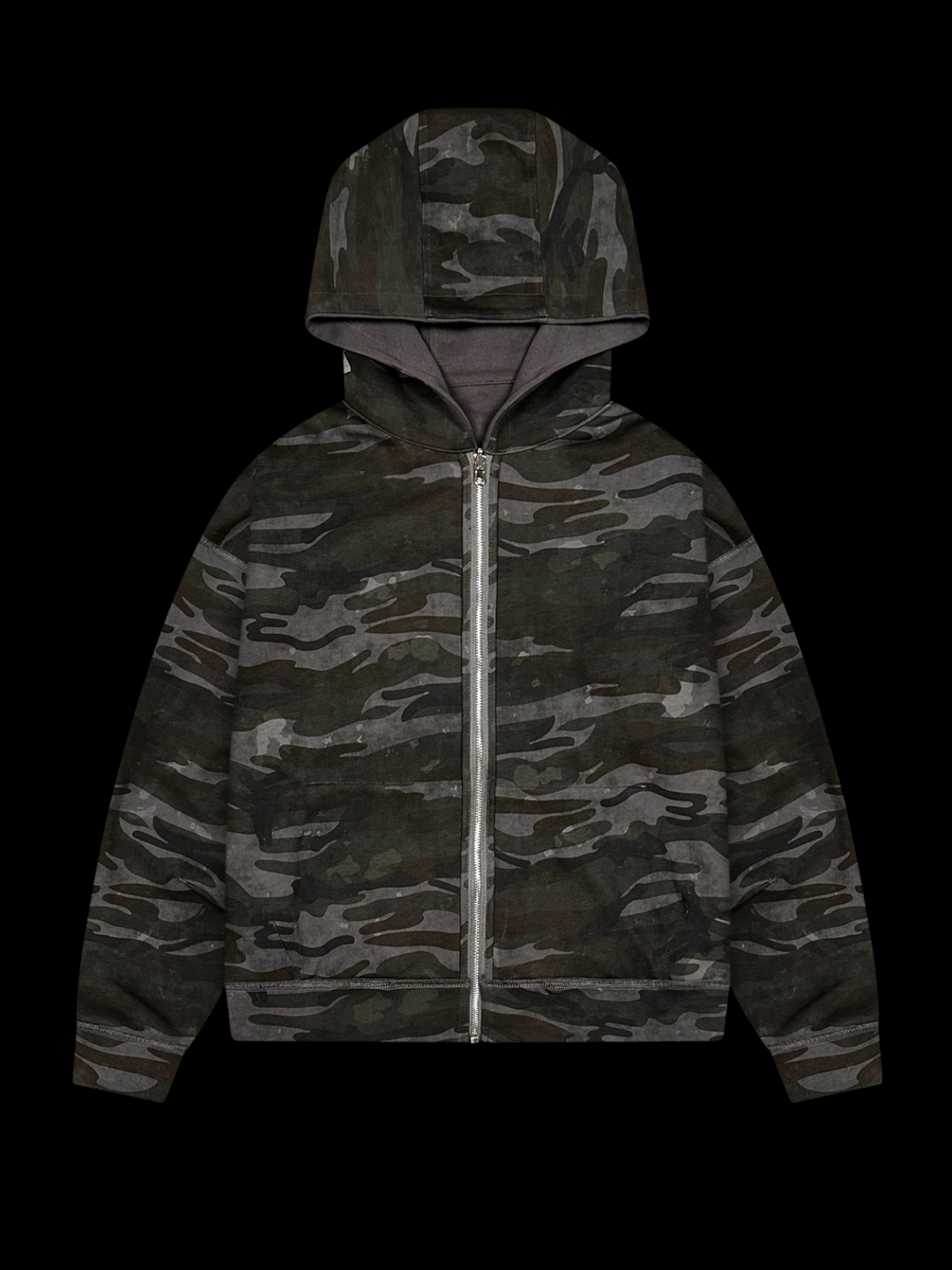 OVER5IZE "fade" DOUBLE-FACED CAMO JACKET