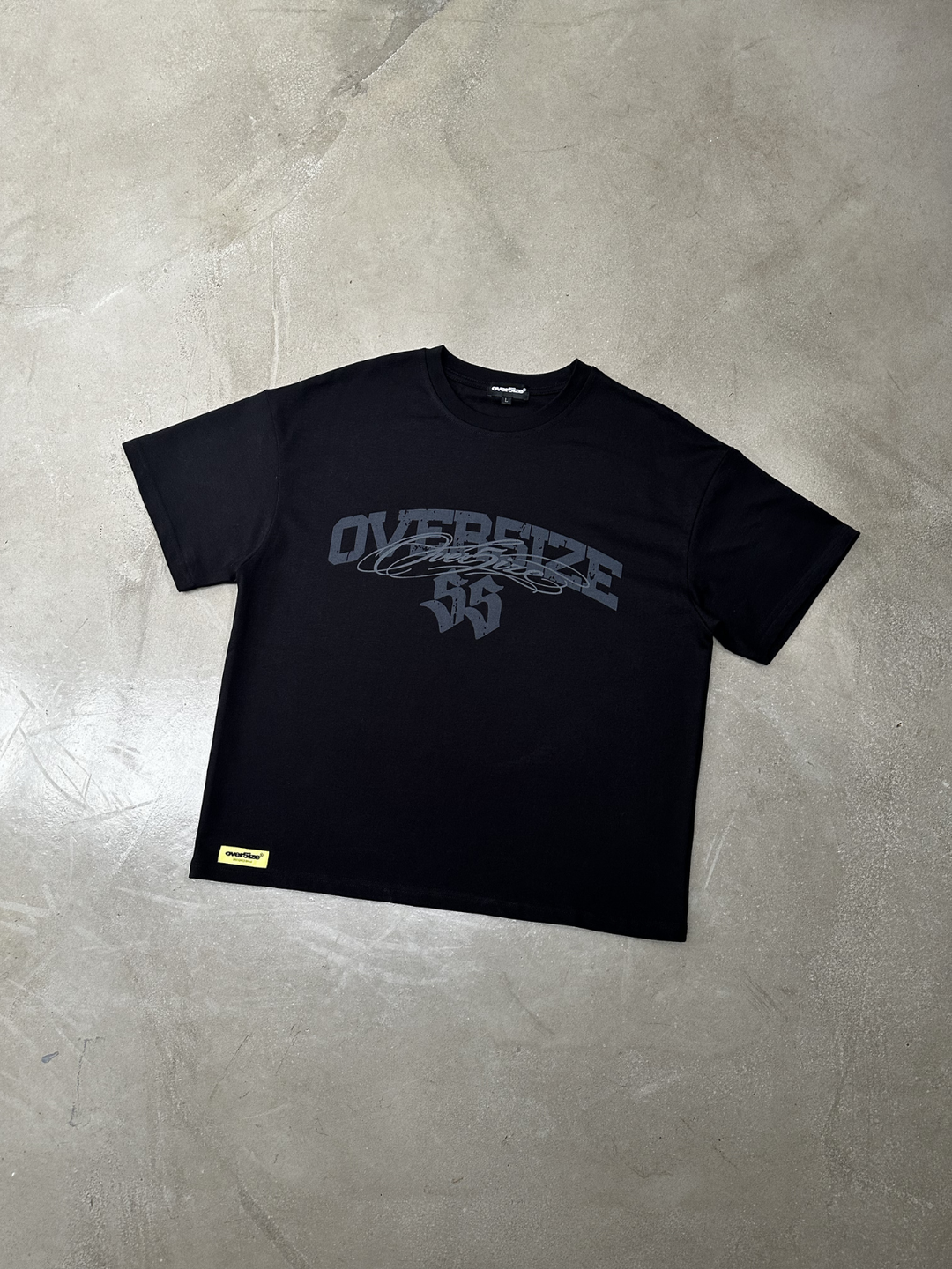 OVER5IZE "essence" TEE BLACK