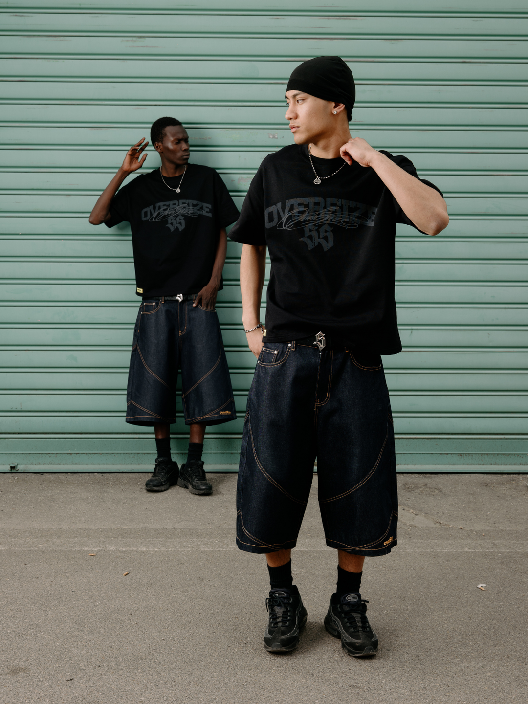 OVER5IZE "essence" TEE BLACK