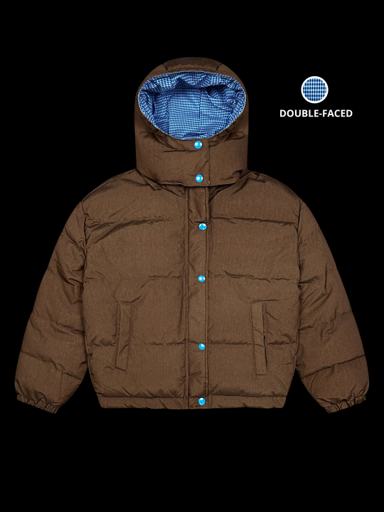 OVER5IZE "motion" DOUBLE-FACED PUFFER JACKET