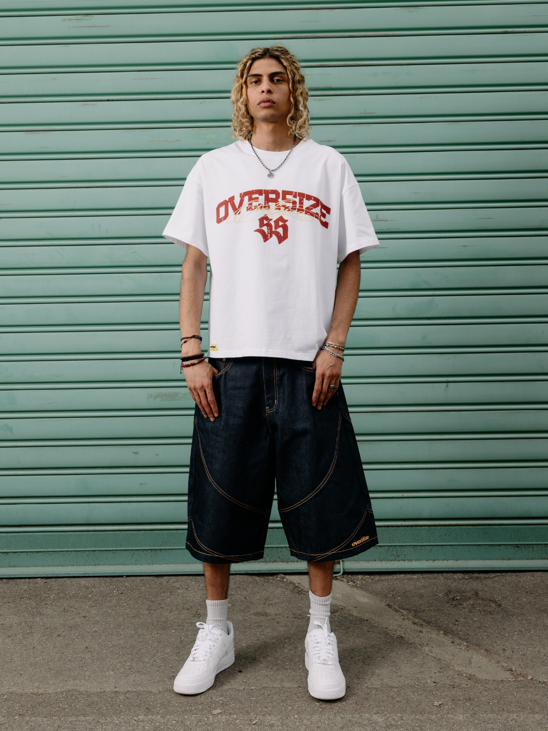 OVER5IZE "essence" TEE WHITE