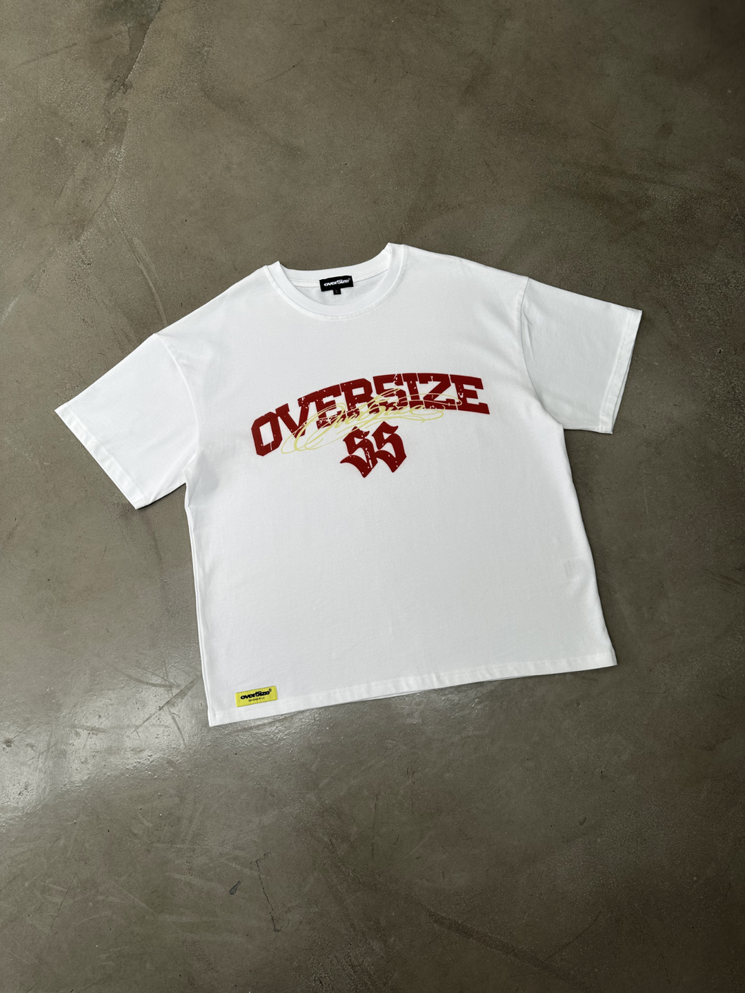 OVER5IZE "essence" TEE WHITE