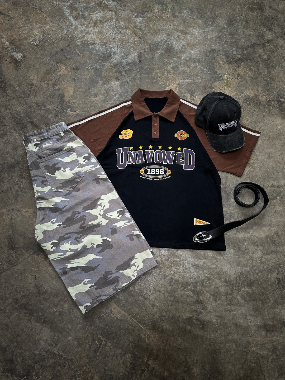 OVER5IZE "guilty" JORTS CAMO