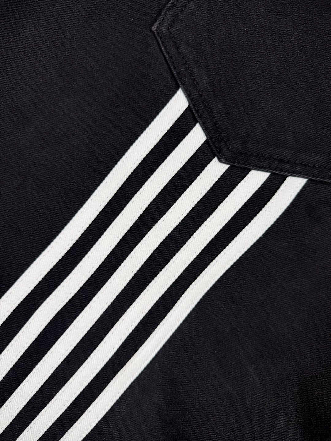 OVER5IZE “stripy” DUAL FIT JEANS BLACK