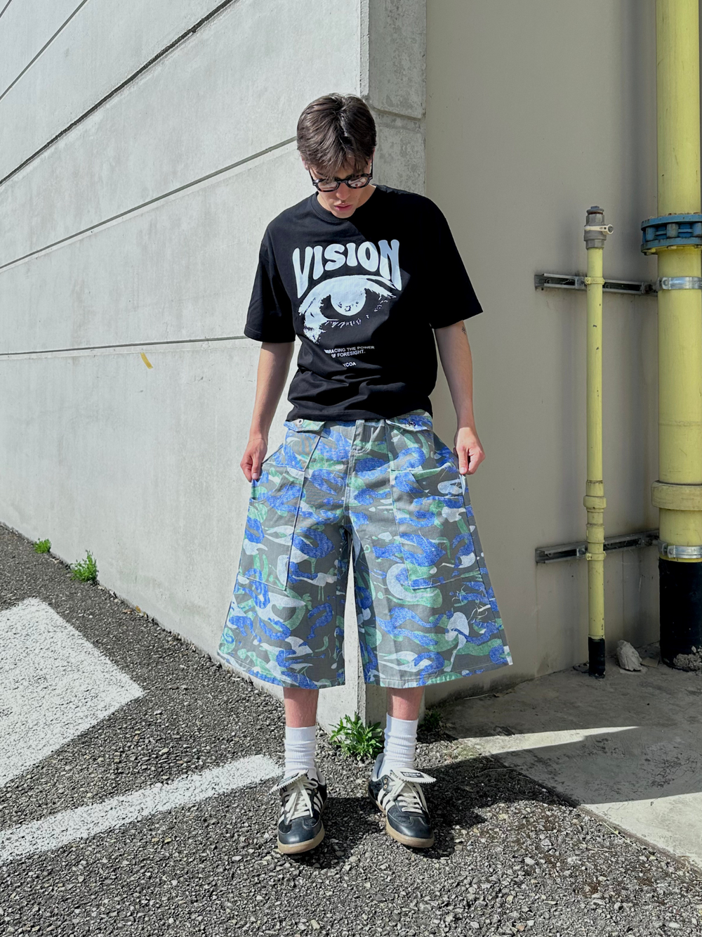 OVER5IZE "reboot" JORTS CAMO