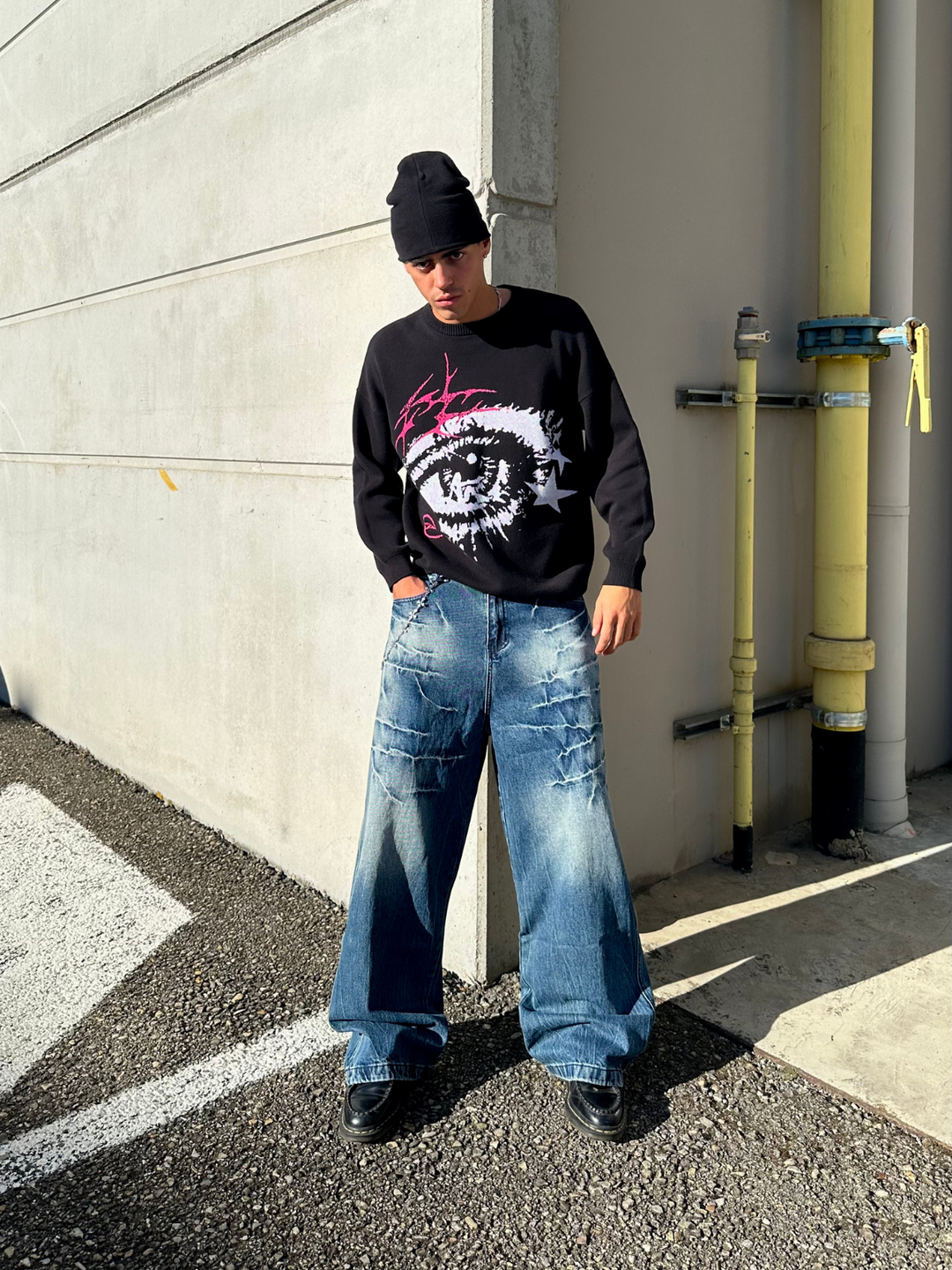OVER5IZE "whisper" JEANS BLUE