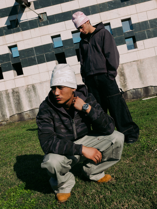 OVER5IZE "fade" DOUBLE-FACED CAMO JACKET