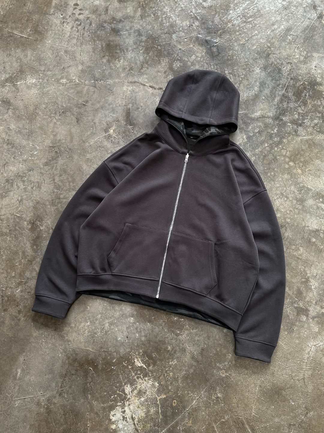 OVER5IZE "fade" DOUBLE-FACED CAMO JACKET