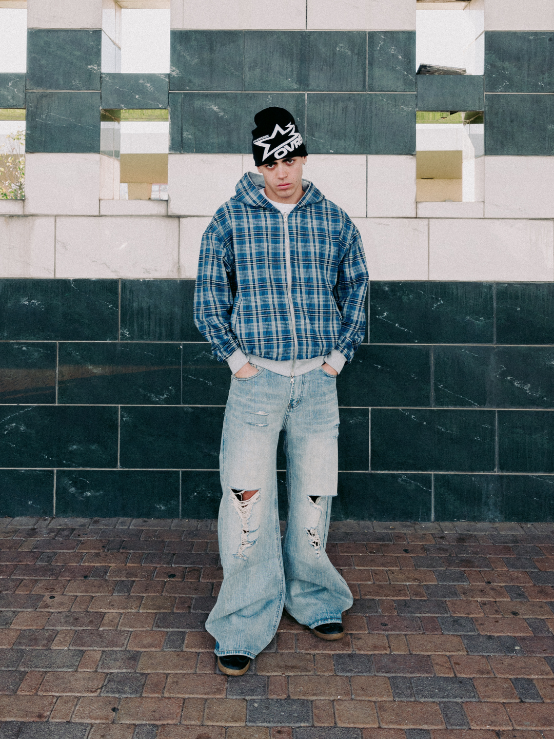 OVER5IZE "echo" DOUBLE-FACED JACKET