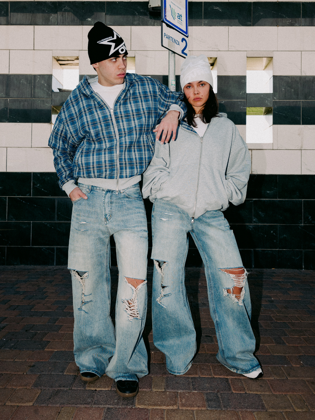 OVER5IZE "echo" DOUBLE-FACED JACKET