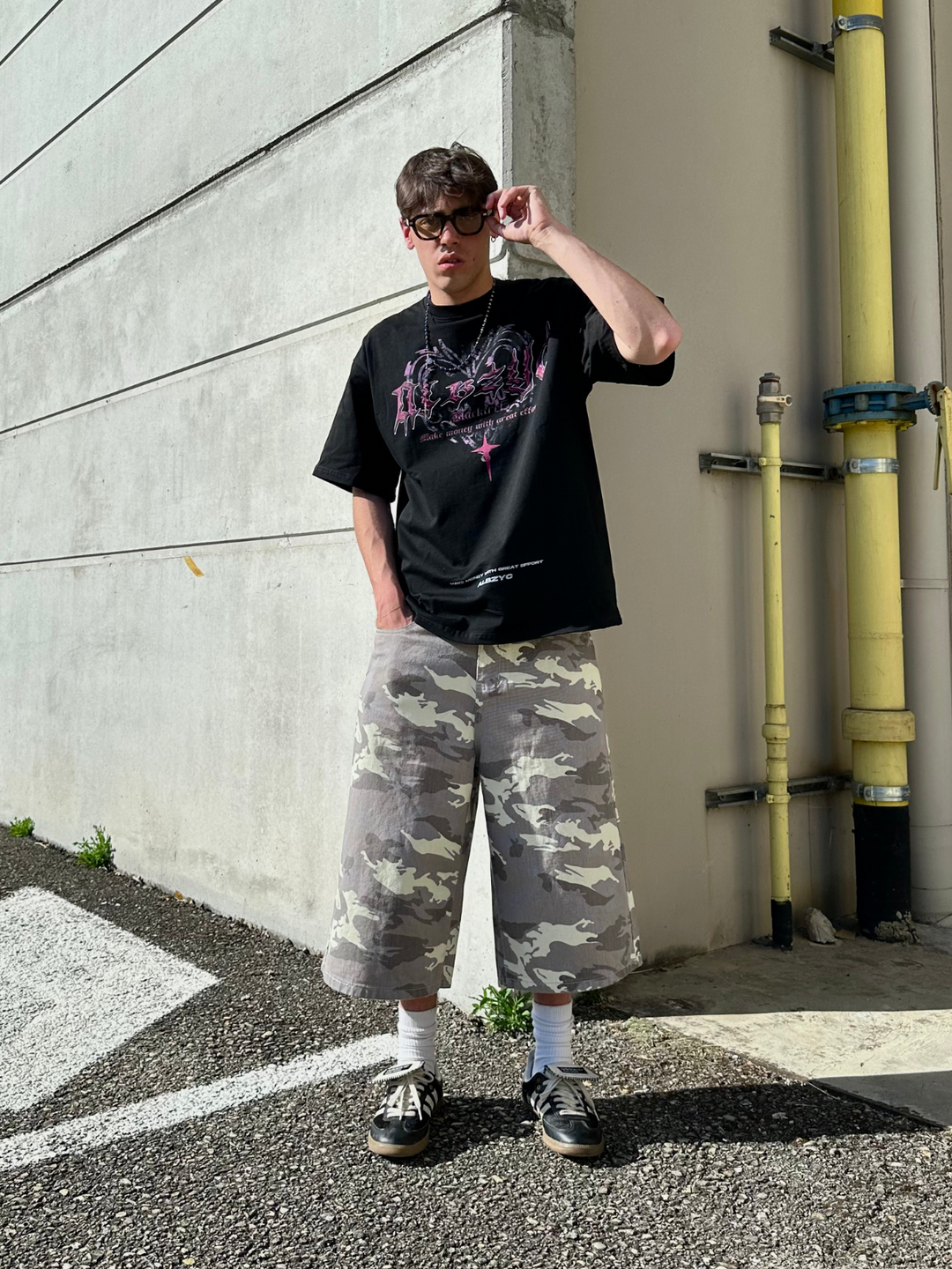 OVER5IZE "badlove" HEAVY TEE