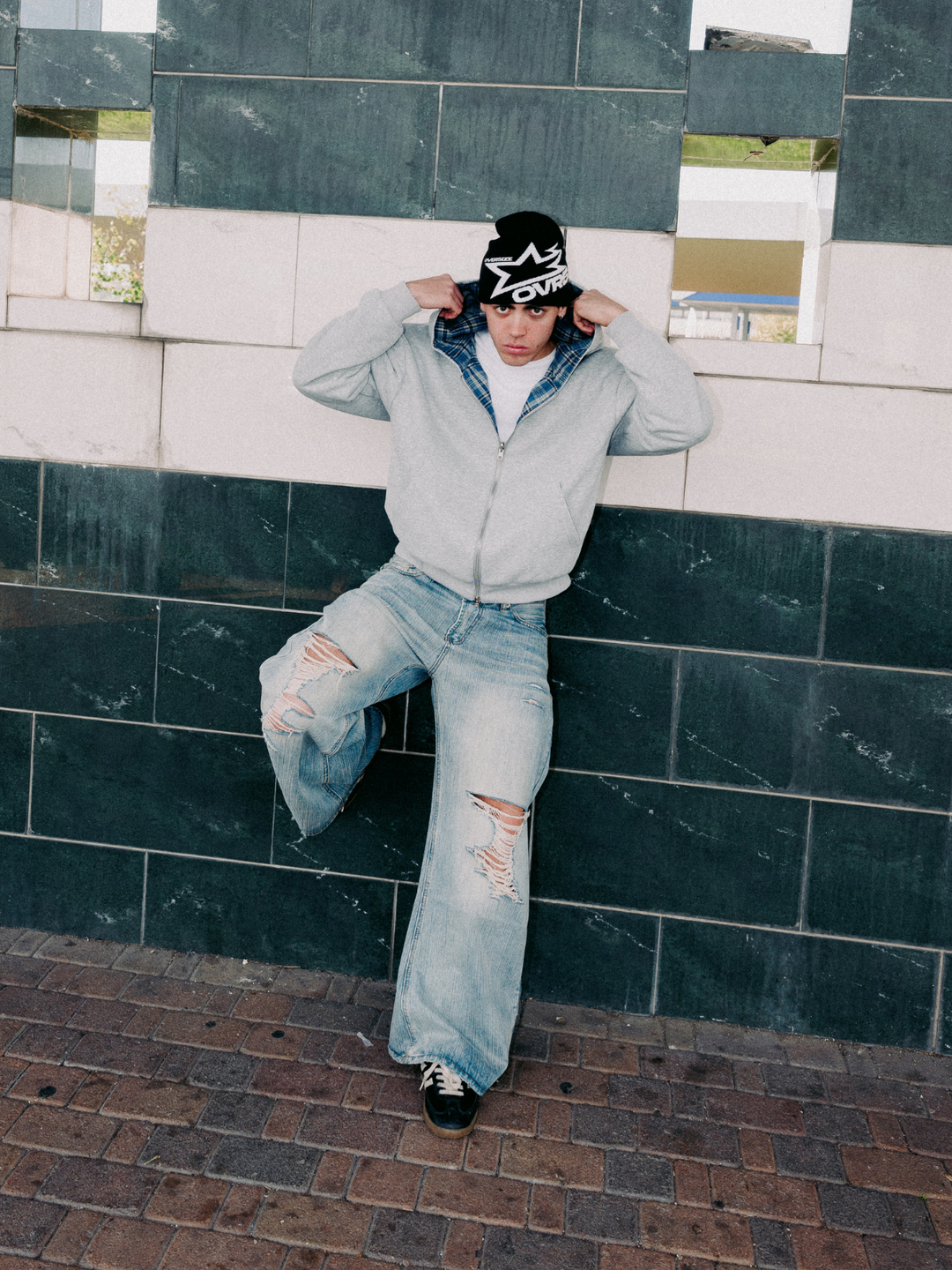 OVER5IZE "echo" DOUBLE-FACED JACKET