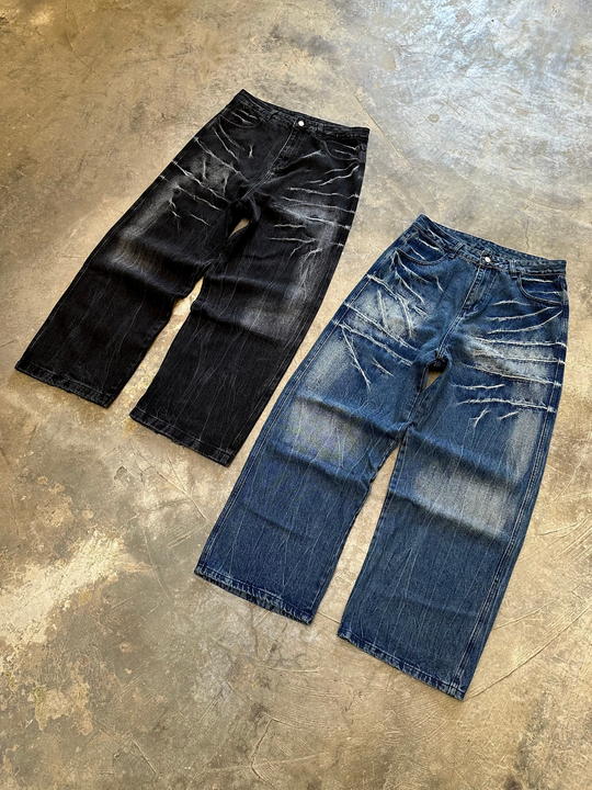 OVER5IZE "whisper" JEANS BLUE