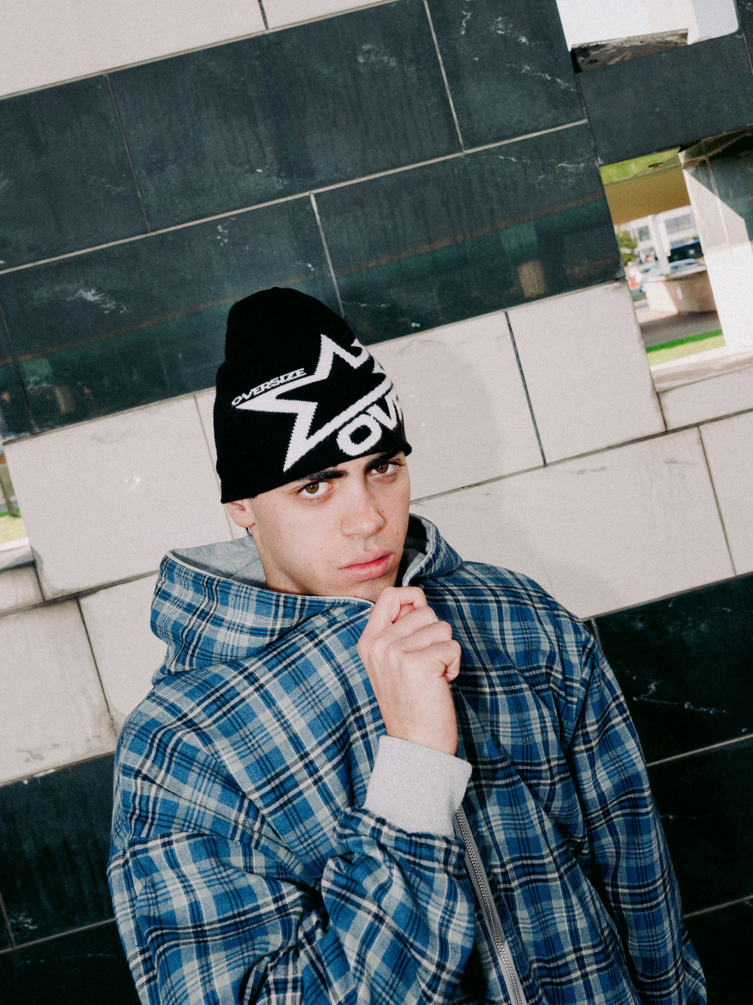 OVER5IZE "echo" DOUBLE-FACED JACKET