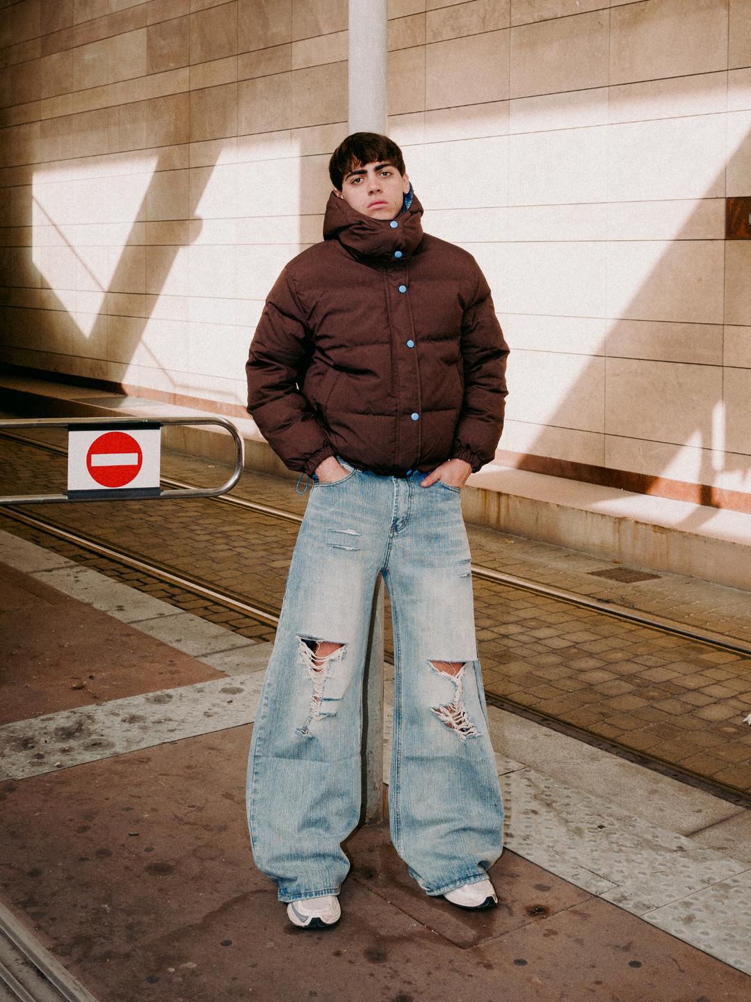 OVER5IZE "motion" DOUBLE-FACED PUFFER JACKET