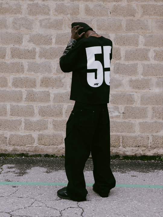 OVER5IZE "Fifty5" LONGSLEEVE BLACK & CAMO