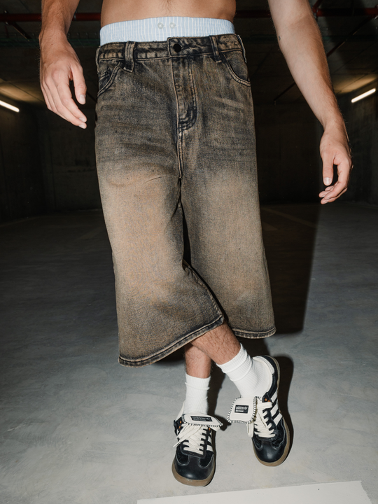 OVER5IZE "aconite" JORTS